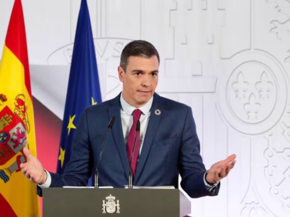 El presidente del Gobierno, Pedro Sánchez,