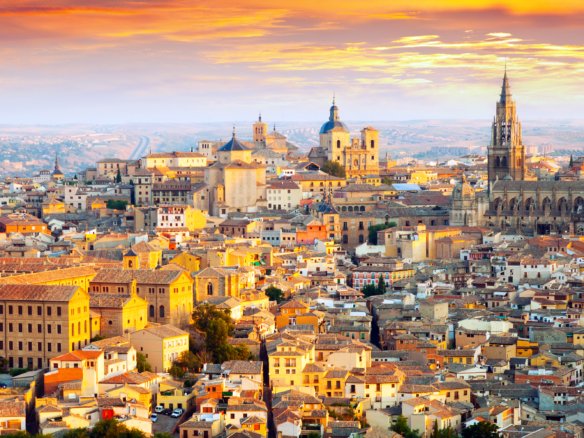 Dawn view of Toledo