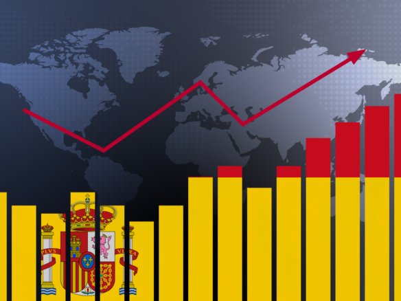 Graph of Spain’s GDP growth vs eurozone” / “Spain economy statistics 2025